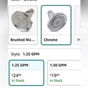 shower heads retails for $25 i’m selling them for $13 each